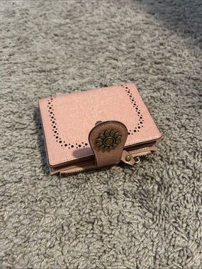 Amazon Blush Pink Floral Snap Wallet